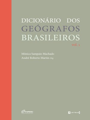 cover image of Dicionário dos geógrafos brasileiros